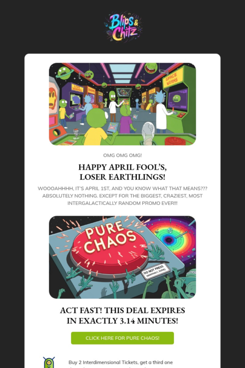 April Fool's Day email template