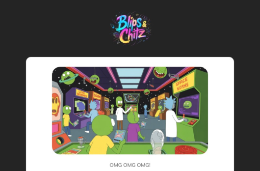 Blips & Chitz email template for desktop