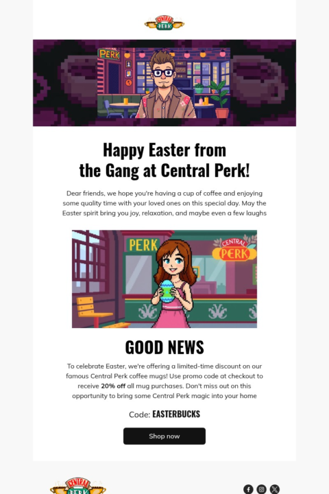 Happy Easter email template