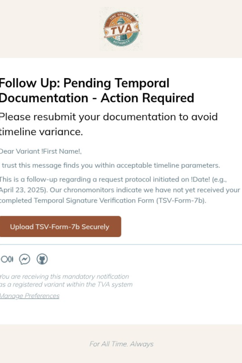 Follow up request email template