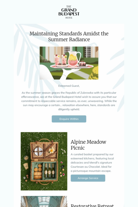Summer email template