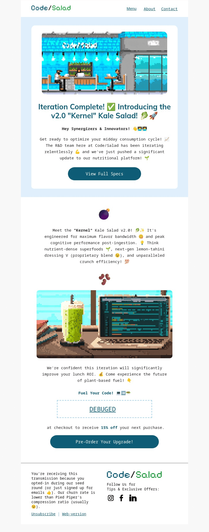 Father’s Day email template for desktop
