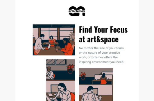 Office email template for desktop