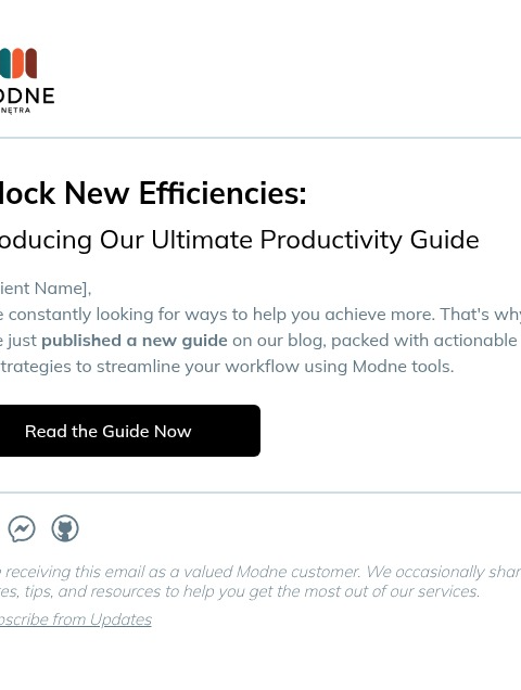 Gmail email template