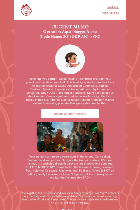 Thailand email template
