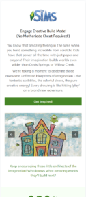 Drawing email template for mobile