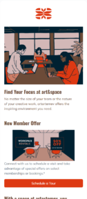 Office email template for mobile