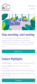 Workspace Promotion email template for mobile