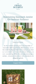 Summer email template for mobile