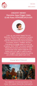 Thailand email template for mobile