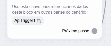 ApiTrigger1 é uma chave de bloco de gatilho de API gerada automaticamente que pode ser encontrada nas configurações do bloco de gatilho de API